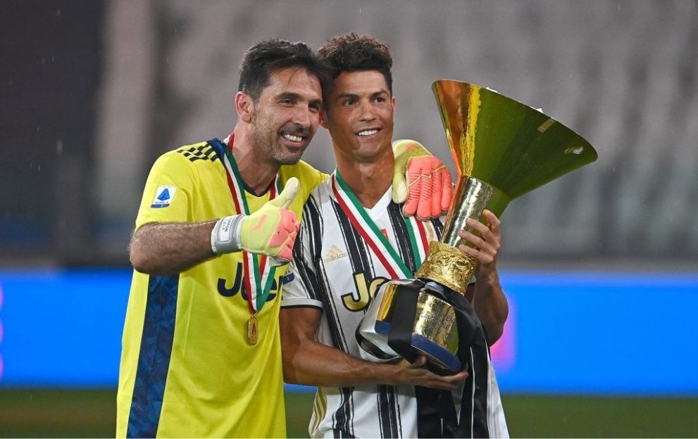 Cristiano Ronaldo Gianluigi Buffon Juventus Serie A 2020