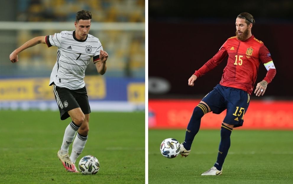 Julian Draxler Germany Sergio Ramos Spain October 2020