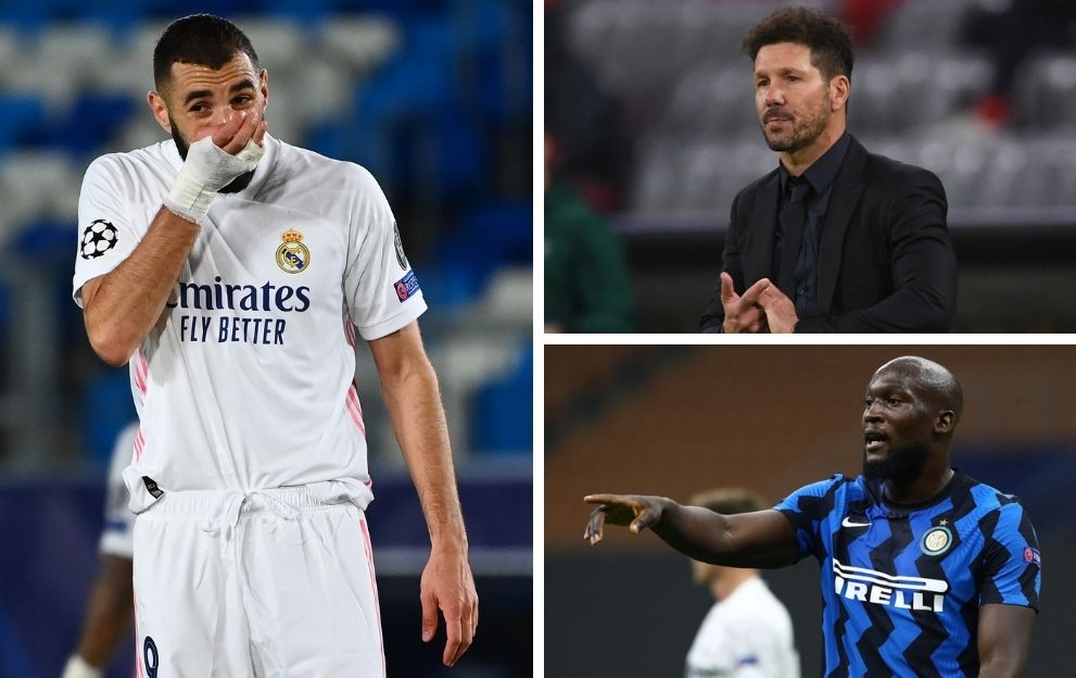 Karim Benzema Real Madrid Antonio Conte Atletico Madrid Romelu Lukaku Inter Milan