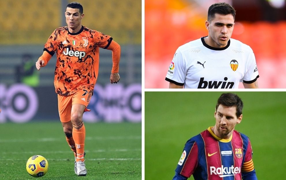 Cristiano Ronaldo Juventus Maxi Gomez Valencia Lionel Messi Barcelona