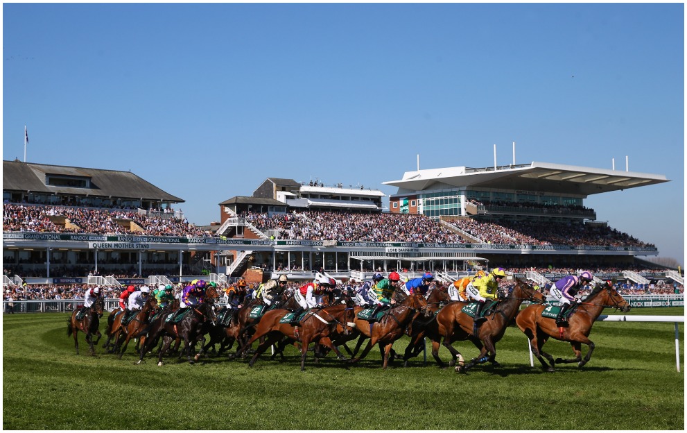 Fans at Aintree for the Grand National