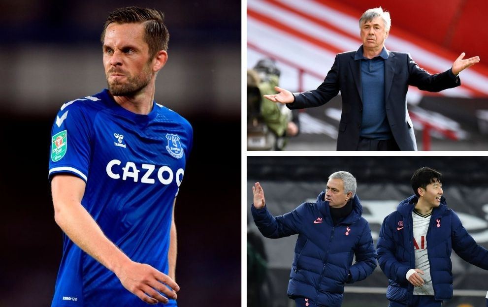 Gylfi Sigurdsson Everton Carlo Ancelotti Jose Mourinho Tottenham Hotspur Son Heung-min