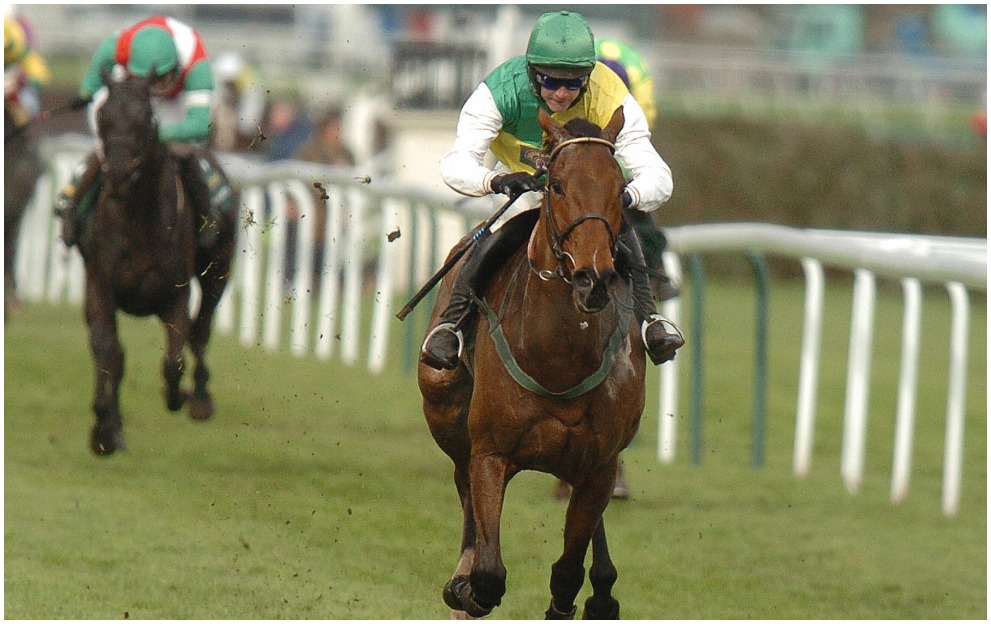 Ruby Walsh rides Hedgehunter to victory in the 2005 Grand National