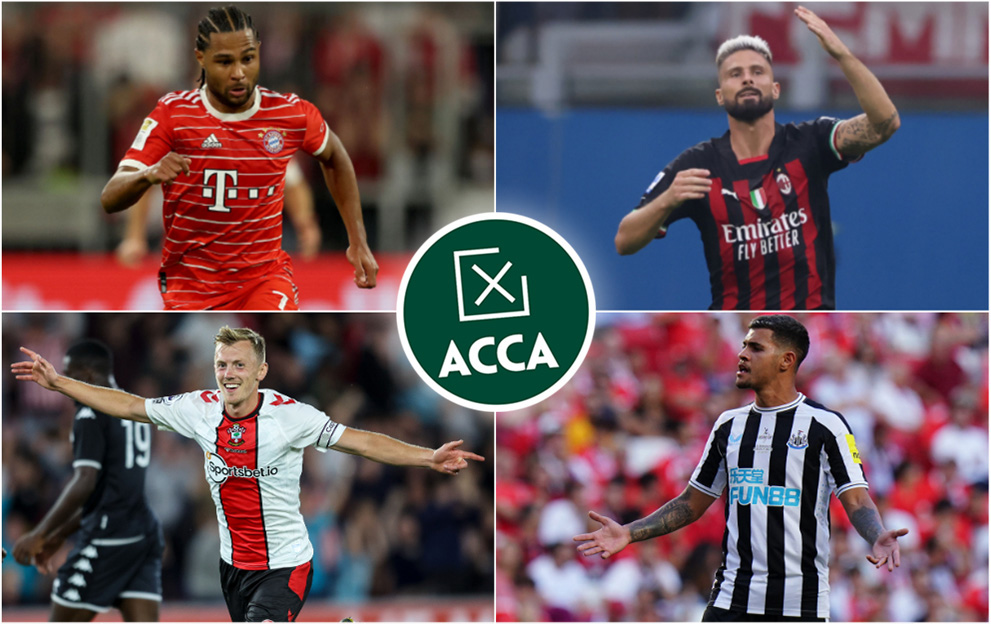 Tuesday Football Acca, 23-1-23, Southampton v Newcastle, Lazio v Milan, Bayern v Koln