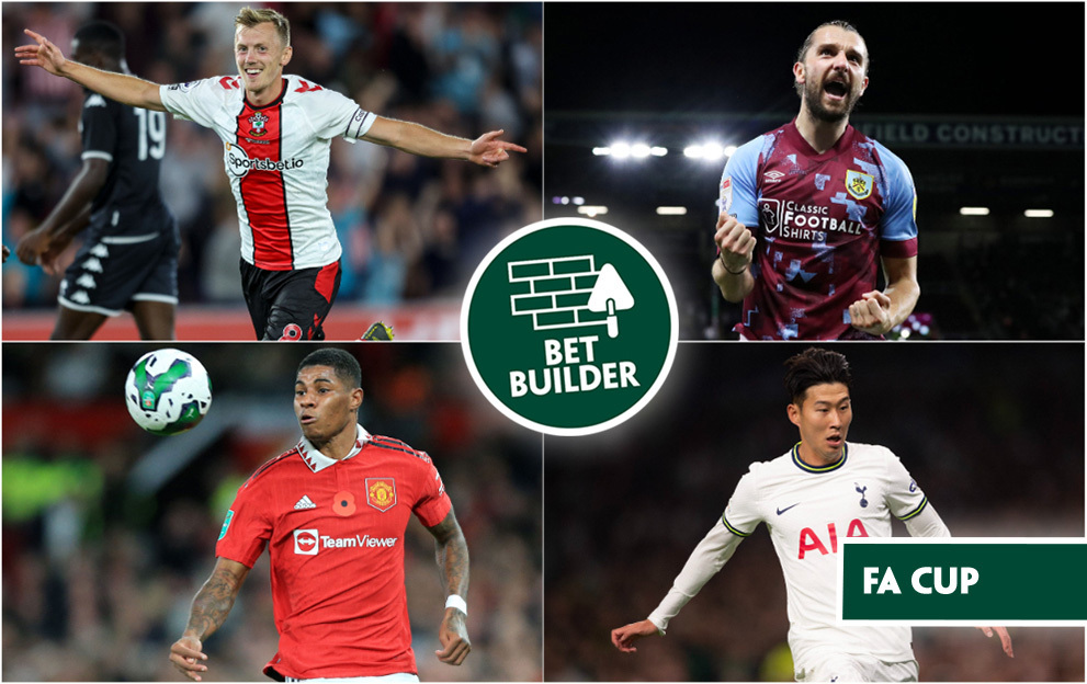 Wednesday FA Cup Multi Game Bet Builder Betting Tips, Southampton v Grimsby, Burnley v Fleetwood, Man United v West Ham, Sheffield United v Spurs