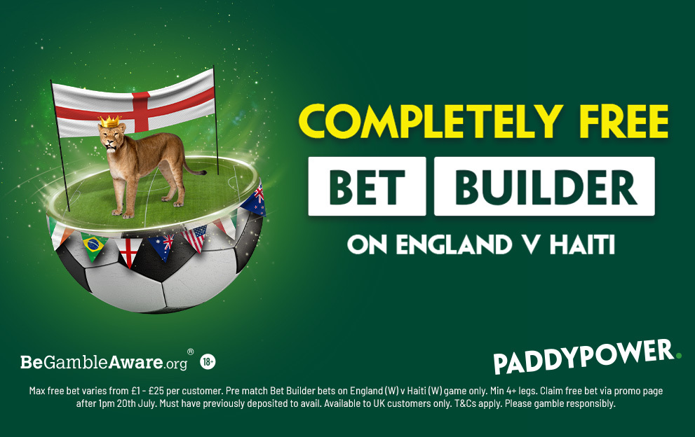 Free Bet Offer: Get a free Bet Builder to spend on England v Haiti