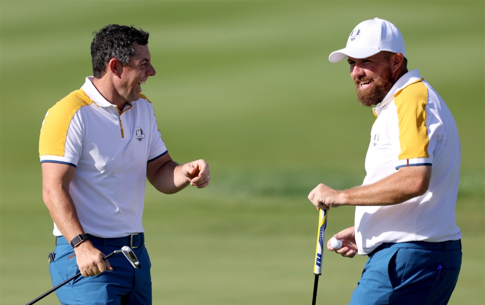 Rory McIlroy and Sepp Straka