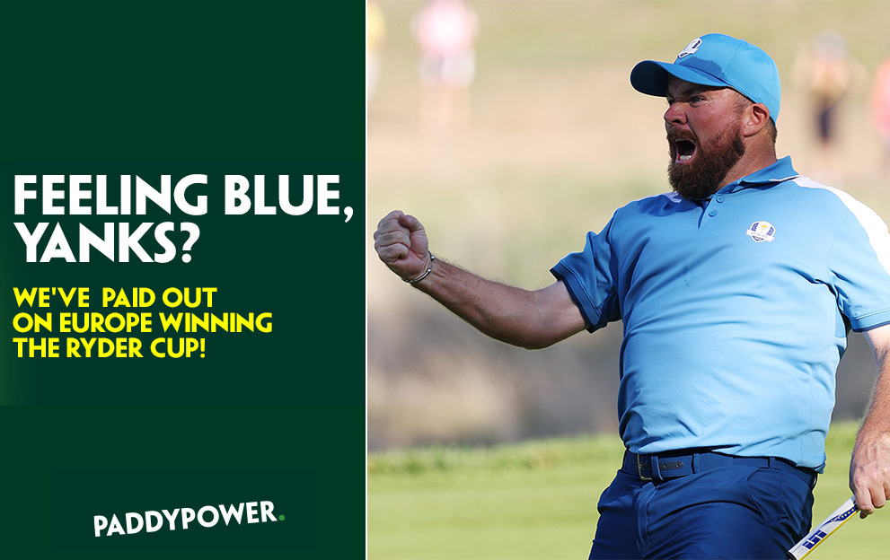 Ryder Cup 2023 Paddy Power Pays out on Europe to Win!