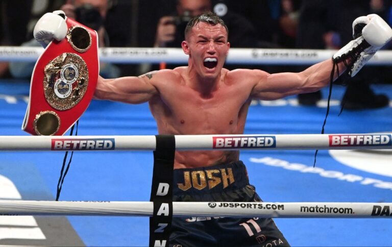 Josh Warrington, boxer, october 2023