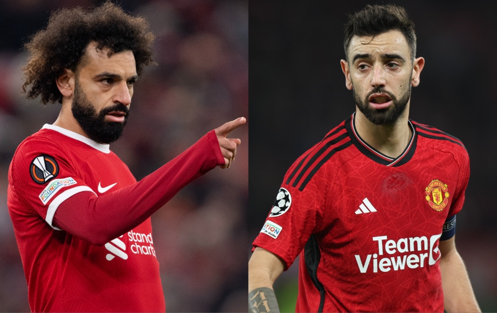 Mohamed Salah and Bruno Fernandes