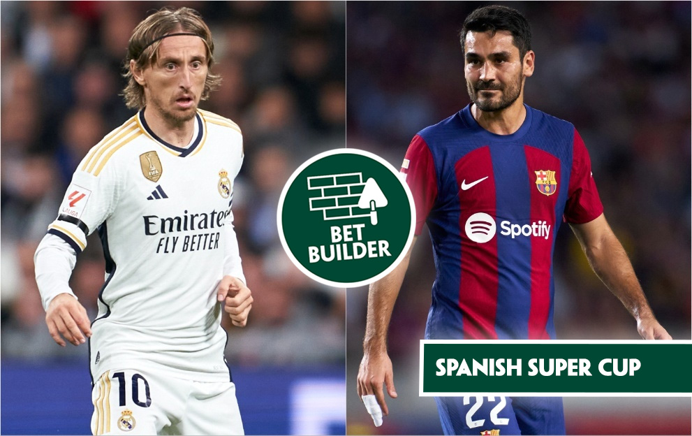 Real Madrid v Barcelona Bet Builder tips, Spanish super cup final, sunday 14th january 2024