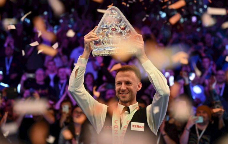Judd Trump with the Masters trophy