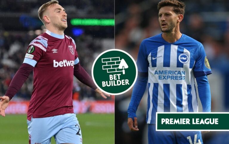 West Ham v Brighton Bet Builder betting tips, premier league, tuesday 2nd january 2024