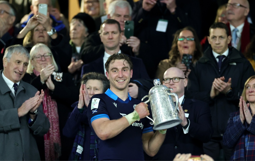 Jamie Ritchie with the Calcutta Cup