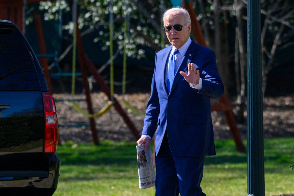 Joe Biden waving