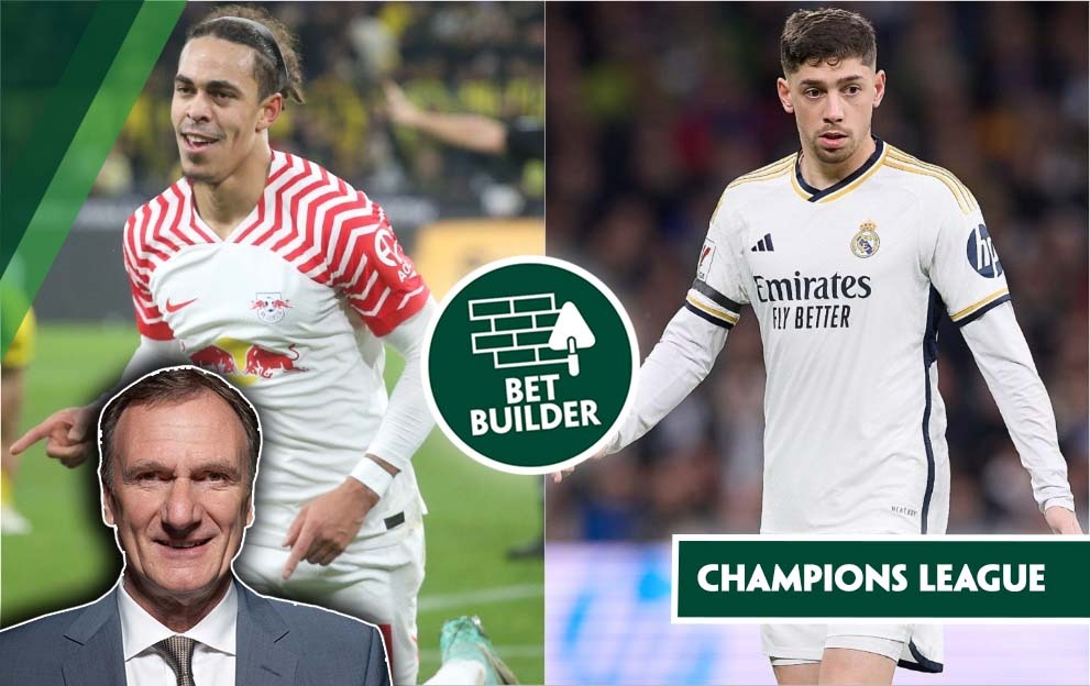 RB Leipzig v Real Madrid bet builder tips, phil thompson, champions league, tuesday 13th february 2024