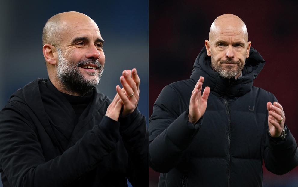 Pep Guardiola and Erik Ten Hag