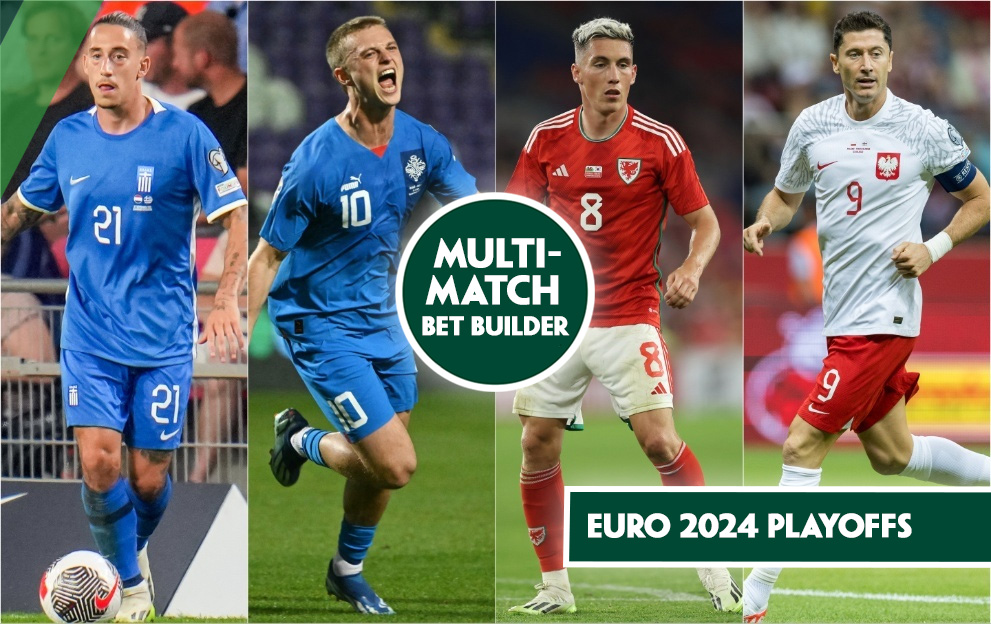 Tuesday's euro 2024 playoffs bet builder tips, georgia v greece, ukraine v iceland, wales v poland, 26th march 2024