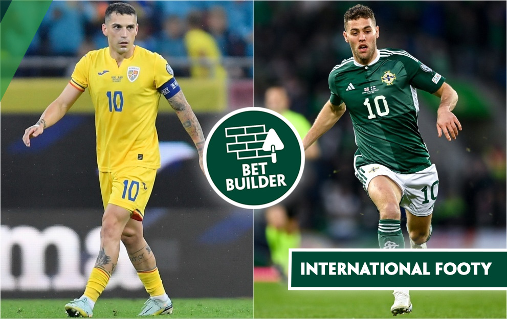 Romania v Northern Ireland Bet Builder tips, international friendly match, friday, 22nd march 2024