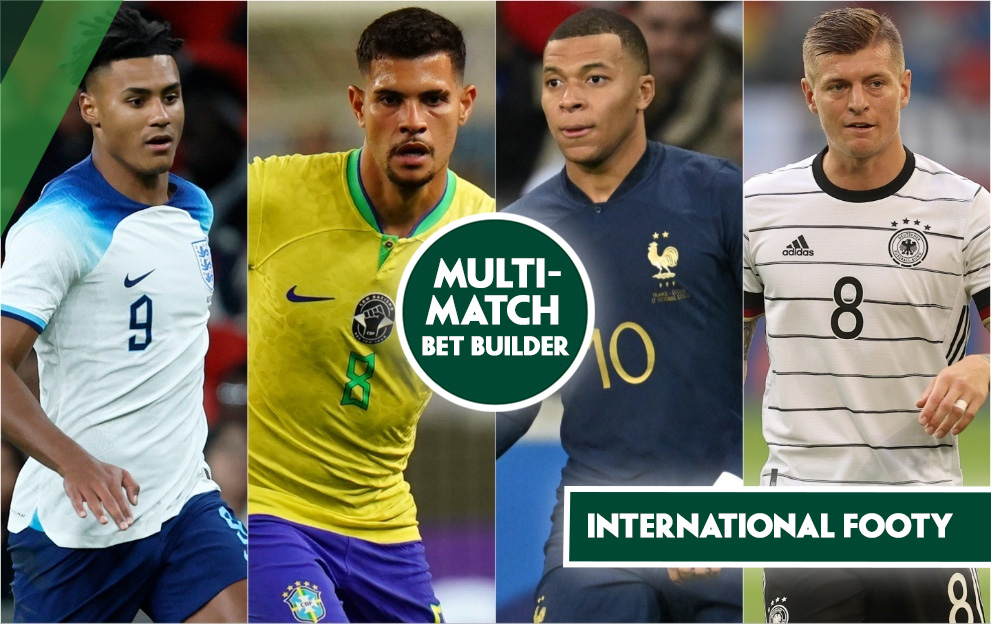 Saturday's International football multi-match bet builder tips, denmark v switzerland, england v brazil, france v germany, 23rd march 2024