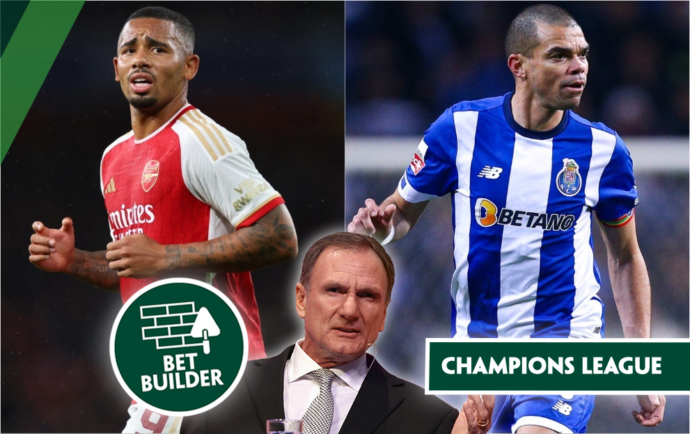 Arsenal v Porto bet builder tips, champions league, tuesday 12th march 2024, phil thompson