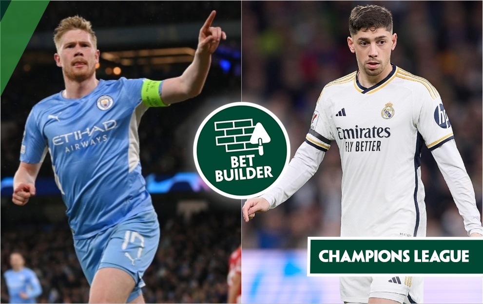 Man City v Real Madrid bet builder tips, 17th april 2024