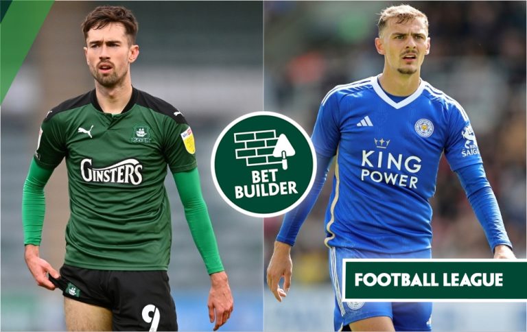 Plymouth v Leicester Bet Builder tips, championship, friday, 12th april 2024