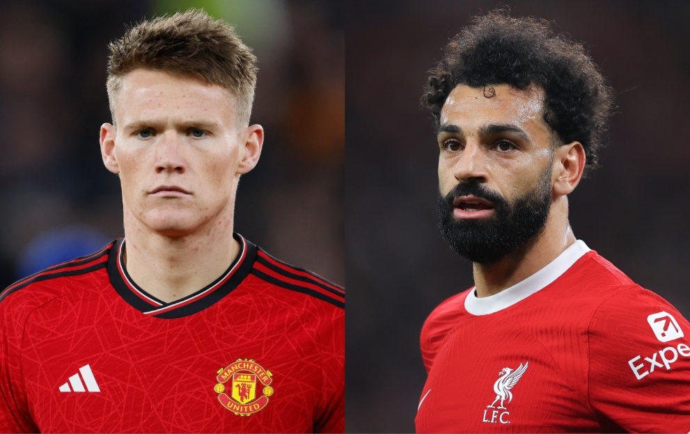 Scott McTominay and Mohamed Salah