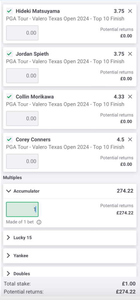 masters golf acca example