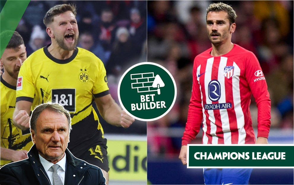 Dortmund v Atletico Madrid Bet Builder tips, champions league, tuesday 16th april 2024, phil thompson