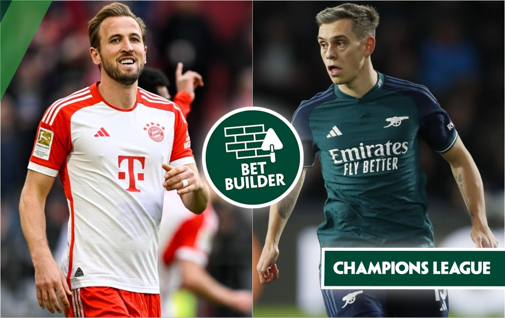 Bayern Munich v Arsenal bet builder tips, champions league, wednesday 17th april 2024