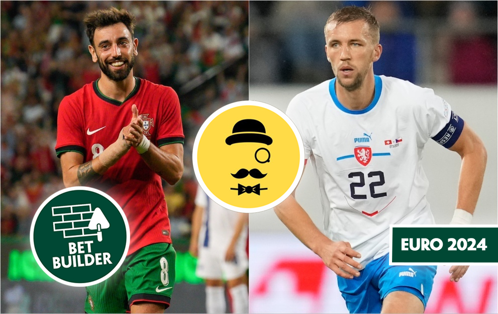 portugal v czech republic bet builder tips, euro 2024, tuesday 18th june