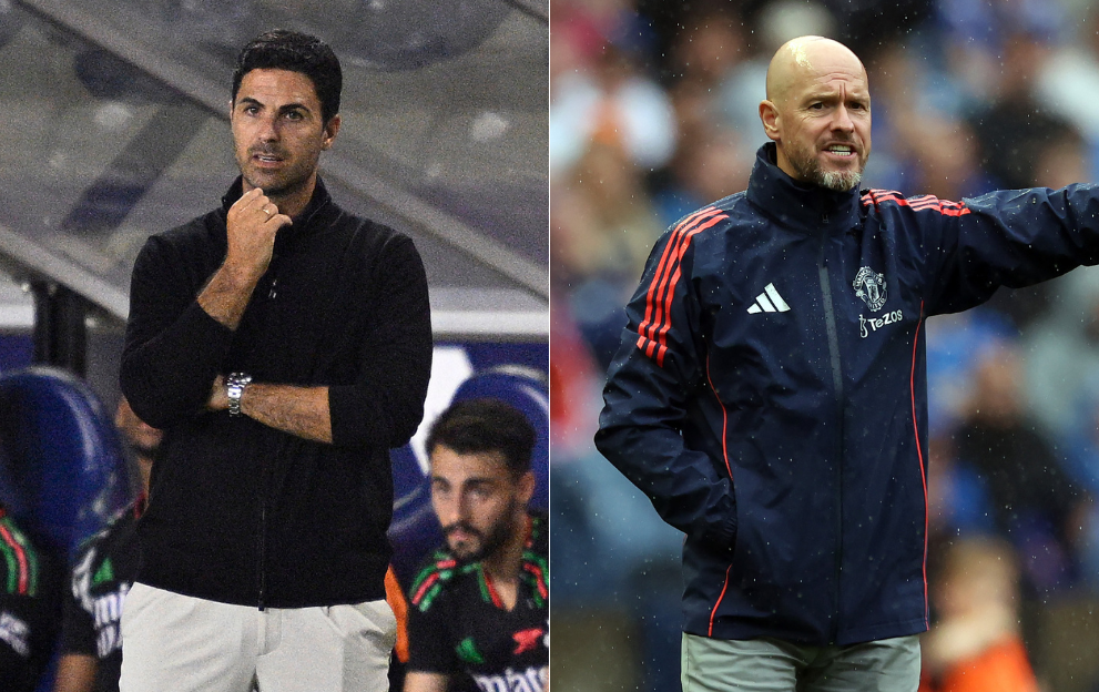 Mikel Arteta and Erik ten Hag