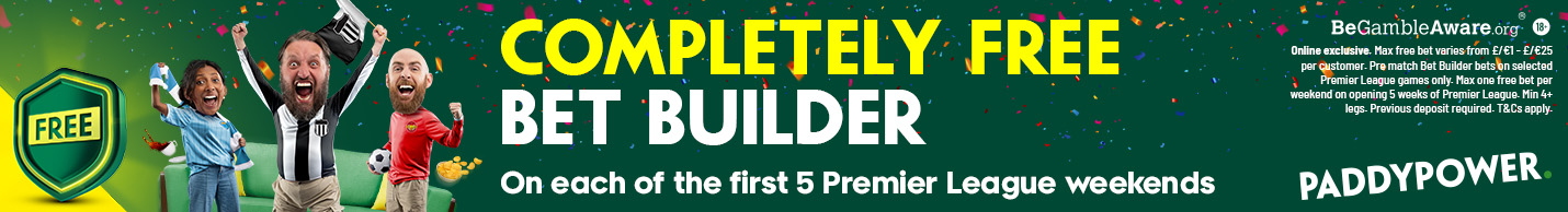 Premier League free bet builder offer