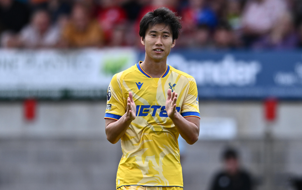 Daichi Kamada in action for Crystal Palace.