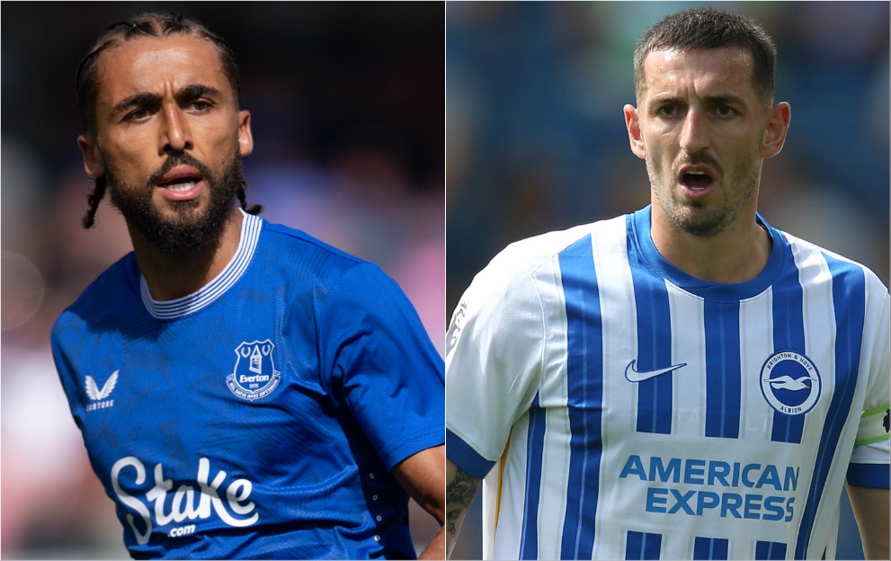 Dominic Calvert-Lewin and Lewis Dunk