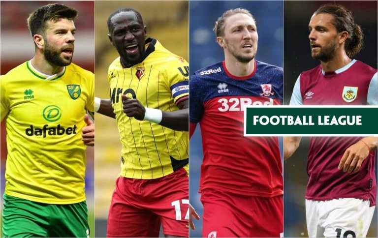 Grant Hanley Norwich, Moussa Sissoko Watford, Luke Ayling Middlesbrough, Jay Rodriguez Burnley