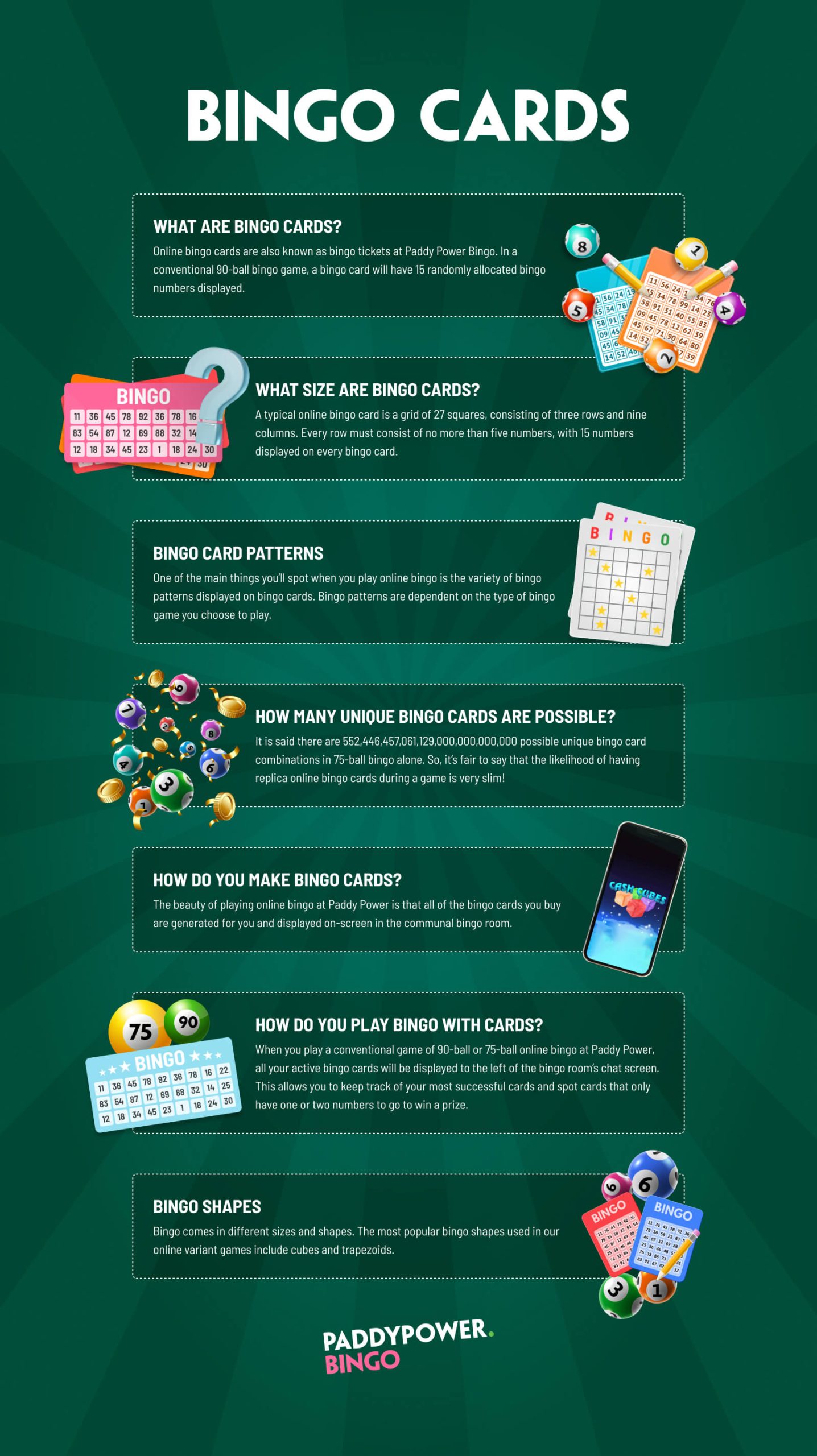 Bingo Numbers and Cards Infographic