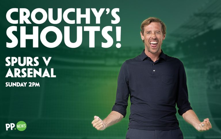 Peter Crouch on Spurs v Arsenal