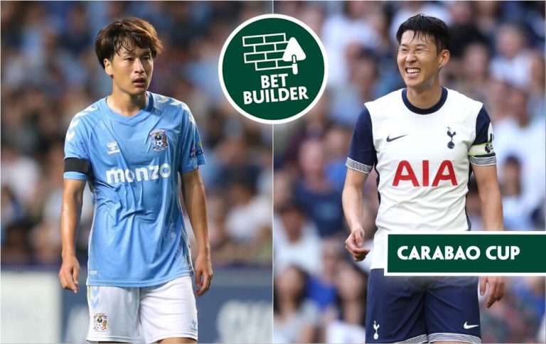 Coventry v Tottenham Tatsuhiro Sakamoto Heung Min Son