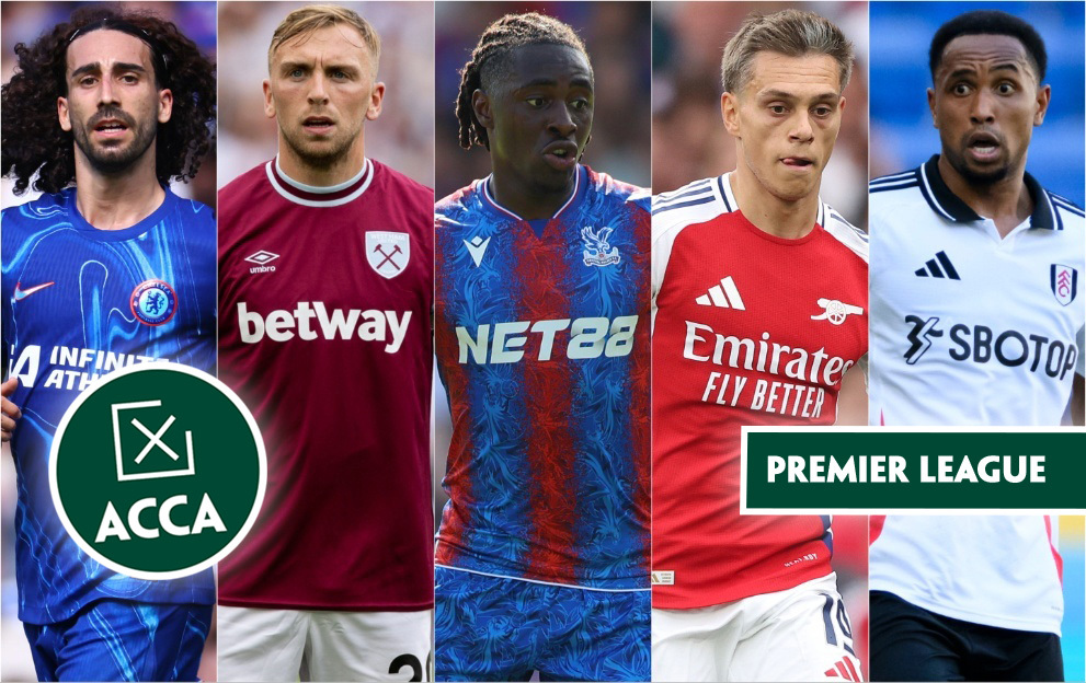 Saturday's 3pm Premier League Acca tips, Chelsea v Brighton, Brentford v West Ham, Everton v Crystal Palace, Arsenal v Leicester City, Nottingham Forest v Fulham, 28th september 2024