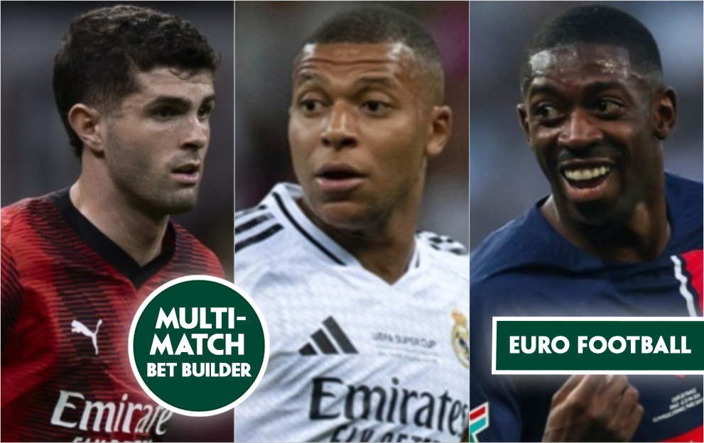 Euro Football Tips: Real Madrid, PSG & Milan feature in this 25/1 Multi-Match Bet Builder