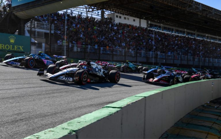 Formula 1 cars at the Brazilian Grand Prix