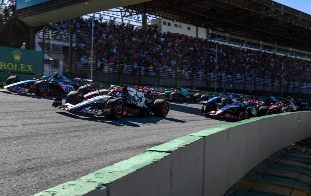 Formula 1 cars at the Brazilian Grand Prix