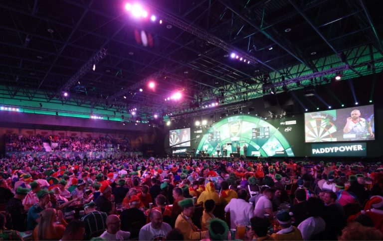 The crowd at the Paddy Power World Darts Championship