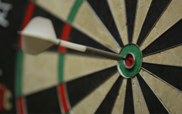 A dart in a Dart Board