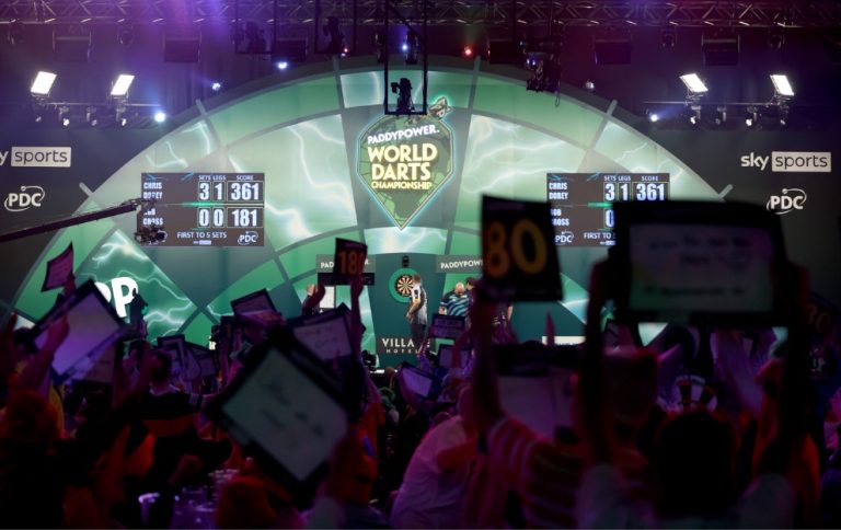 The crowd at the Paddy Power World Darts Championship