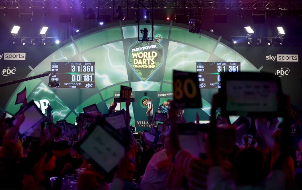 The crowd at the Paddy Power World Darts Championship