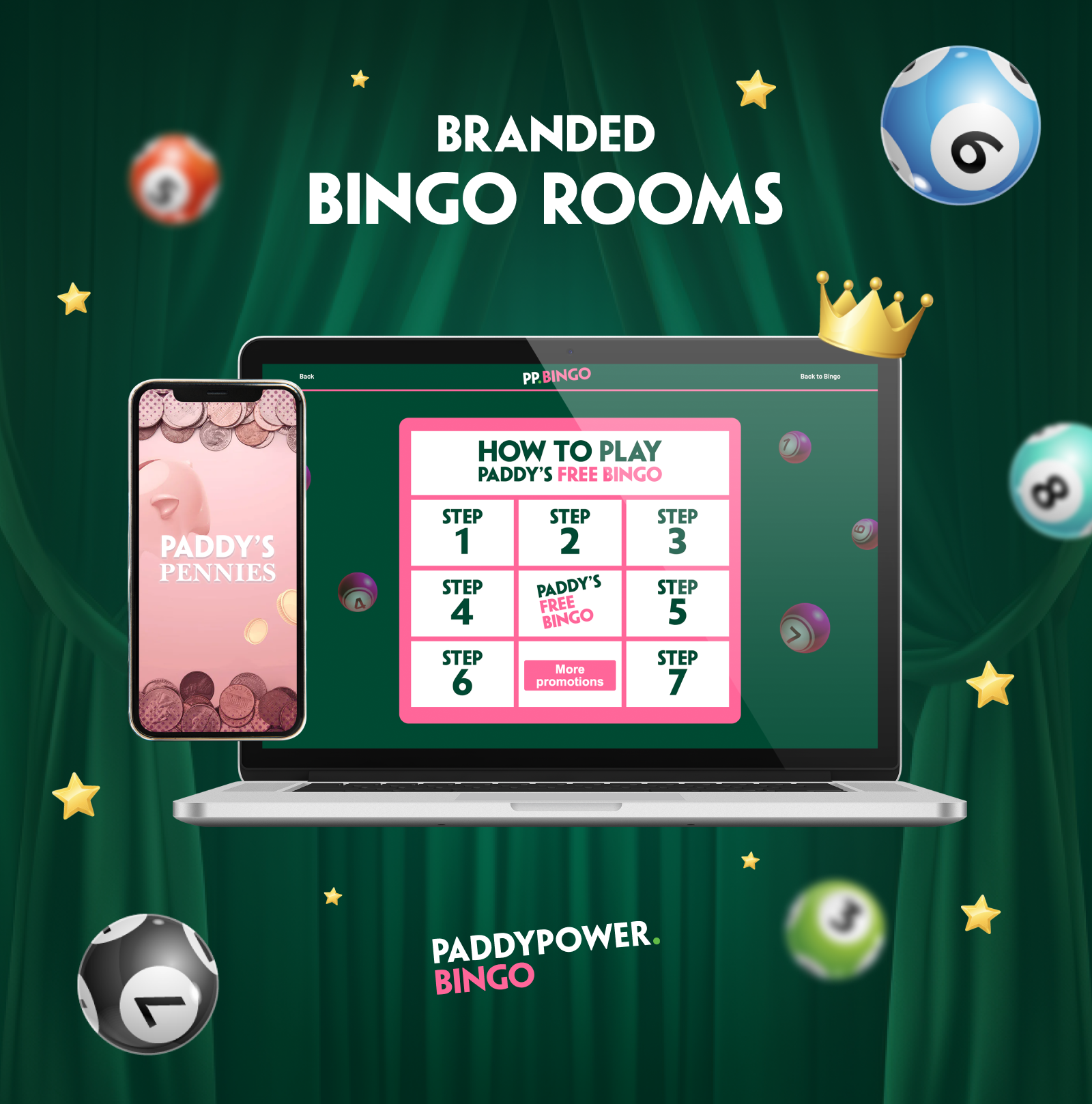 Paddy Power branded bingo rooms