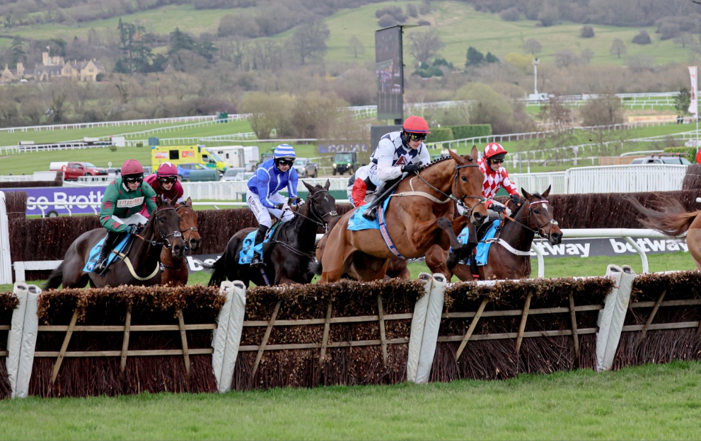 Ballyburn wins the Turners Novices' Hurdle at the Cheltenham Festival